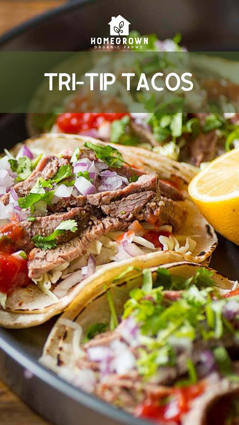 Tri Tip Tacos Leftover, Tri Tip Salad Recipe, Tri Tip Tacos, Tri Tip Recipes, Santa Maria Tri Tip, Tritip Recipes, Steak Taco Recipe, Beef Tri Tip, Beef Loin