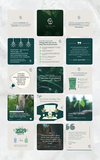 Sustainable Instagram Post, Nature Social Media Post, Media Branding Design, Company Social Media, Infographic Layout, Social Media Branding Design, Social Media Marketing Manager, Social Media Design Inspiration, Graphic Design Lessons