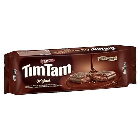 Amazon.com: Arnott's Tim Tam Chocolate Biscuits, 200 Grams/7.05 Ounce, Original : Grocery & Gourmet Food Tim Tams, Caramel Biscuits, Chewy Caramel, Dark Chocolate Cookies, Chocolate Biscuits, Tim Tam, Caramel Cookies, Cream Aesthetic, Golden Syrup