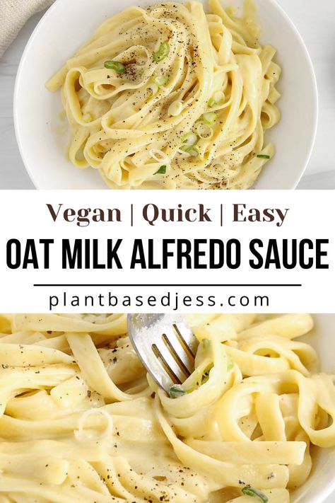 Simple Dairy Free Lunch Ideas, Non Dairy Creamy Pasta, Vegan Creamy Garlic Sauce, Homemade Vegan Pasta Sauce, Vegan Pasta Sauce Recipes Easy, Non Dairy Cream Sauce For Pasta, Homemade Dairy Free Alfredo Sauce, Dairy Free Sauces Pasta, Plant Based Alfredo Sauce