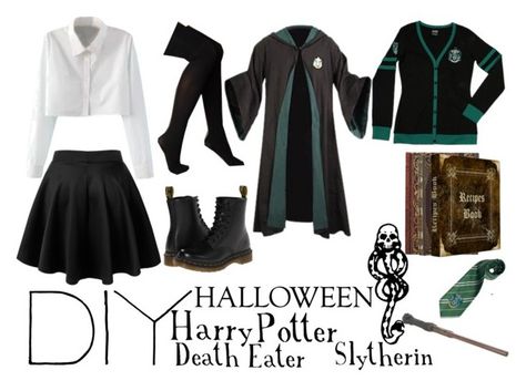 Hogwarts Bounding, Diy Slytherin Costume, Slytherin Halloween Costume, Slytherin Diy, Slytherin Uniform, Diy Girls Costumes, Slytherin Costume, Slytherin Clothes, Slytherin Outfit