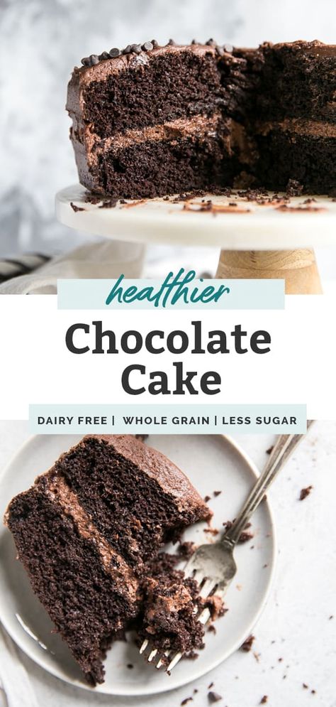 Chocolate Frosting Cake, Butter Chocolate Frosting, Healthy Chocolate Cake Recipe, Healthy Pie, The Best Chocolate Cake Recipe, Sugar Free Chocolate Cake, Best Chocolate Cake Recipe, Vegan Chocolate Cake Recipe, Dairy Free Chocolate Cake