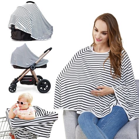 Baby Nursing Cover & Nursing Poncho Nursing Poncho, Nursing Apron, Traditional Aprons, Poncho Design, Car Seat Canopy, Shopping Cart Cover, Breastfeeding Cover, Baby Car Seat, Infant Car Seat Cover