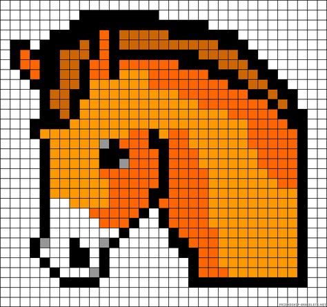 pixel art animaux cheval : +31 Idées et designs pour vous inspirer en images Pixel Art Noel, Image Pixel Art, Modele Pixel Art, Crochet Wearables, Pixel Art Templates, Perler Bead Templates, Hama Beads Patterns, Minecraft Pixel Art, Horse Pattern