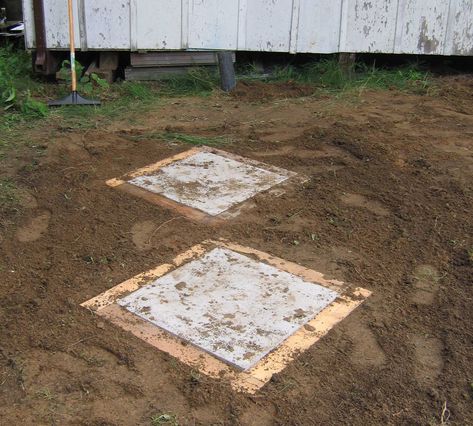 If your septic tank is buried, this will give you easy access covers level to the ground. You can even mow over them... Tank Cover Ideas, Septic Tank Cover Ideas, Septic Tank Covers, Patio Slabs, Septic System, Top Soil, Septic Tank, House Landscape, Cool House Designs