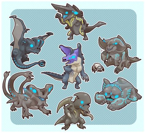 Cute Kaiju Fanart. Haha never thought they could look cute before Kaiju Fanart, Pacific Rim Kaiju, Pacific Rim Jaeger, Kaiju Art, Giant Monsters, Kaiju Monsters, Pacific Rim, Creature Concept Art, Creature Concept