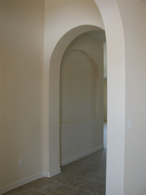 More Arch Doorways and rounded corners Oval Door Way, Change Doorway To Arch, Rounded Walls Corners, Rounded Corners On Walls, Arch Doorways, Drywall Corners, Door Ways, House Bedroom Ideas, Arch Doorway