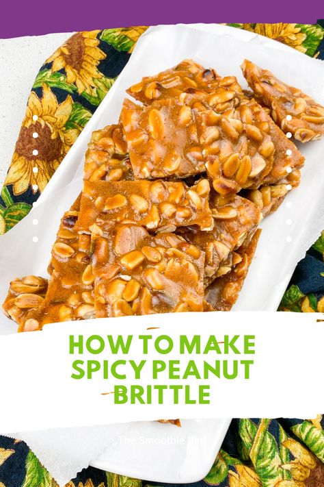 Craving something sweet, spicy and crunchy? Look no further than our homemade Spicy Peanut Brittle! 🔥 With this easy-to-follow recipe, you can make your own delightful DIY gift or party favor in no time. #DIYGiftIdeas #HomemadeCandy #PeanutButter Spicy Peanut Brittle Recipe, Jalapeno Peanut Brittle Recipe, Peanut Brittle Recipe Easy, Spicy Peanut Brittle, Candied Peanuts Recipe, Nuts Recipes, Homemade Peanut Brittle, Peanut Brittle Recipe, Peach Dessert