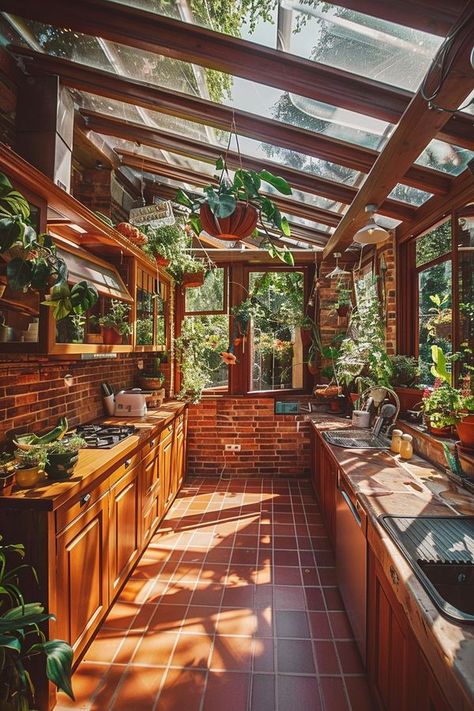 Solarium Kitchen, House Flippers, Earthy Home, Apartment Life, Dream House Rooms, Earthship, Cabin Style, Cabins And Cottages, Eco House