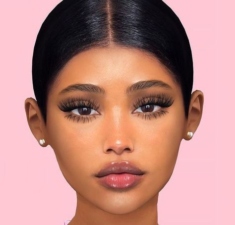 Makeup Looks Pretty, Cc Finds Sims 4, Sims 4 Makeup, Makeup Cute, Sims 4 Cas Mods, Imvu Outfits Ideas Cute, Sims 4 Cc Makeup, Sims 4 Body Mods, Matte Eyeshadow Palette