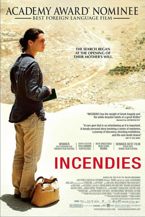 Incendies Movie, Poster Horror, Louise Brealey, Foreign Movies, Denis Villeneuve, Toronto Film Festival, French Movies, I Love Cinema, Sherlock John