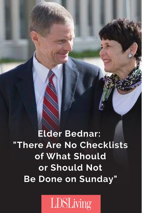 Elder Bednar: "There Are No Checklists of What Should or Should Not Be Done on Sunday" Bednar Quotes, Sabbath Activities, Lds Inspiration, The Sabbath Day, Lds Talks, Relief Society Lessons, Lds Lessons, Mormon Quotes, Bible Studies For Beginners