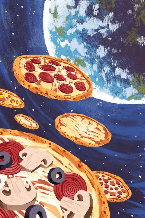 Pancake Drawing, Space Pizza, Cheese Drawing, Pizza Wallpaper, Strawberry Drawing, Recipe Drawing, Cake Drawing, Pizza Art, Heart Drawing