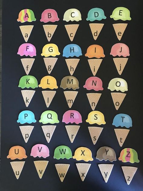 Matching Upper And Lower Case Letters, Alphabet Upper And Lower Case, Letter Matching Preschool, Kindergarten Alphabet, Felt Games, Book Business, Preschool Classroom Decor, Fall Arts And Crafts, Preschool Activities Toddler