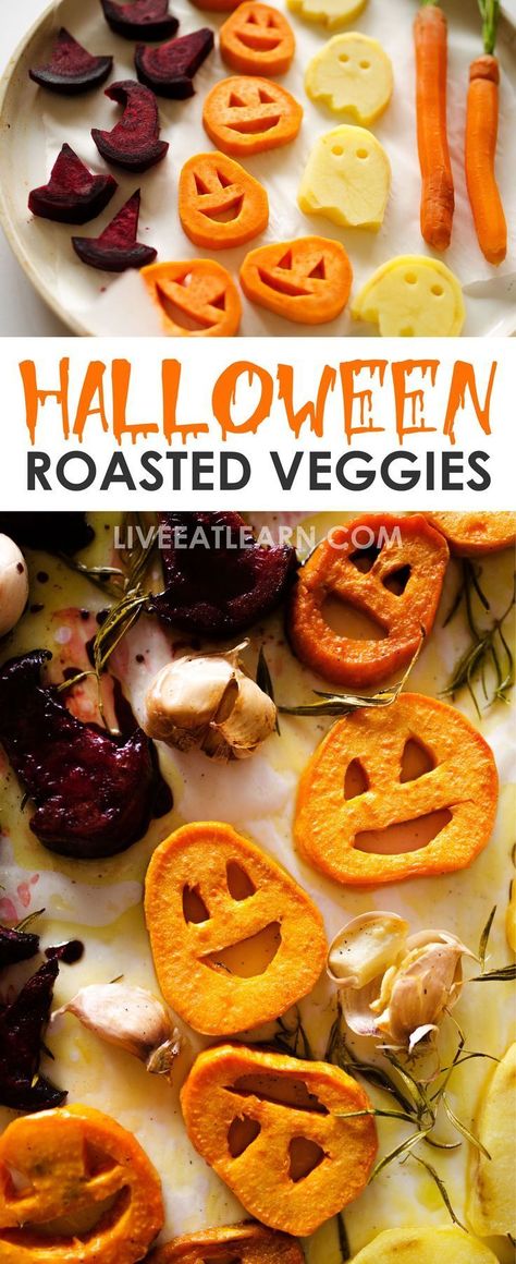 Healthy Halloween Dinner, Roasted Veggies Recipe, Halloween Food Dinner, Vegan Halloween, Halloween Decor Diy, Spooky Food, Beet Root, Halloween Idea, Halloween Food Treats