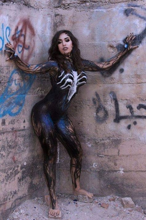 Female Symbiote, Female Venom, Venom Photo, Venom Cosplay, Venom Girl, Venom Costume, We Are Venom, Zoot Suit, Marvel Cosplay