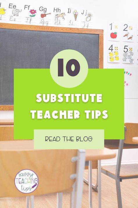 If you're a substitute teacher then you should check out our blog post that offers 10 tips for substitute teachers to help make your day in the classroom easy and fun! Discover substitute teacher ideas and elementary classroom activities. Substitute teaching is so rewarding and if you come prepared then you will have a great experience in the classroom. Follow Savvy Teaching Tips for more teacher tips and hacks, as well as early elementary resources. Elementary Classroom Activities, Substitute Teacher Ideas, Substitute Teacher Tips, Elementary Worksheets, Effective Classroom Management, Substitute Teaching, Holiday Activities For Kids, Classroom Management Strategies, Early Elementary Resources