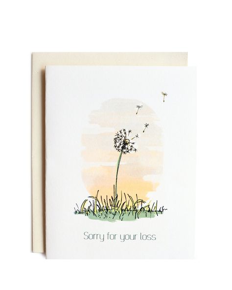 Condolence Watercolor Cards, Watercolour Sympathy Card Ideas, Clean And Simple Birthday Cards, Sympathy Card Diy, Condolence Cards Handmade, Condolences Cards Handmade, Watercolor Sympathy Cards, Sorry For Your Loss Card, Condolence Cards