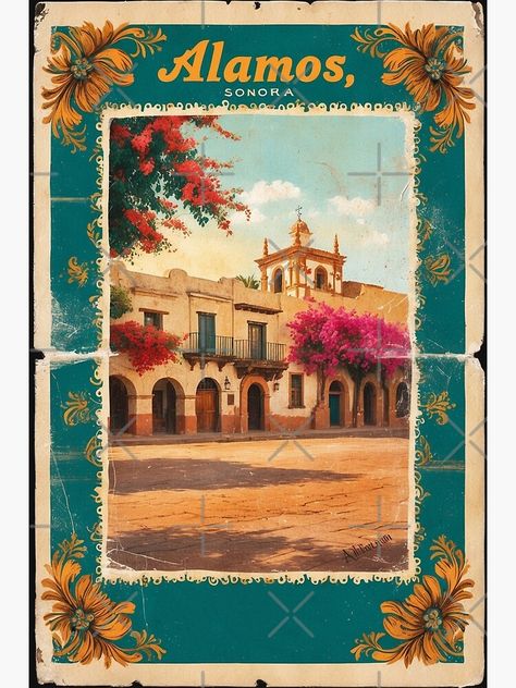 Alamos Sonora Mexico Magic Town Postcard Vintage Travel Greeting Card Vintage Postcards Travel, Postcard Vintage, Vintage Postcards, Vintage Travel, Travel Posters, Greeting Card, Greeting Cards, Collage, For Sale