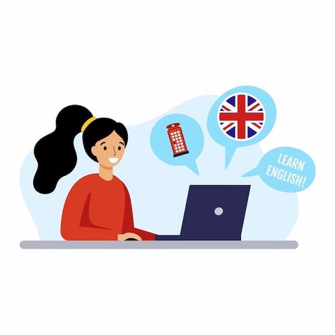 La niña está estudiando inglés en cursos... | Premium Vector #Freepik #vector #curso-ingles #aprender-ingles #ingles #idioma-ingles Types Of Injection, Platelet Rich Plasma, Aesthetic Medicine, Online Training Courses, Education Humor, Language School, Learning Courses, Always Learning, Online School