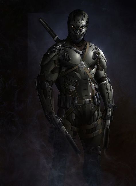 Silent Killer, Anthony P on ArtStation at https://www.artstation.com/artwork/JQY4n Tactical Spiderman, High Tech Suit, Futuristic Soldier Design, Ninja Armor, Armadura Ninja, Ninja Suit, Silent Killer, Futuristic Armor, Futuristic Armour