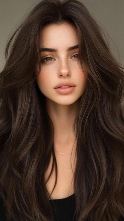 Transform your tresses with these inspiring long haircuts ideas. Whether you have thick, fine, or curly hair, there's a perfect long cut for you. Add depth with cascading layers, or opt for a one-length cut for a bold statement. Long hair offers versatility for both casual and formal styles. Embrace your inner hair goddess with these stunning long haircut ideas. Unleash your hair's potential! Long Haircut Ideas, Big Wavy Hair, Hairstyle Black, Bangs Wavy Hair, Long Haircut, Women Braids, Plum Hair, Haircuts Ideas, Long Haircuts