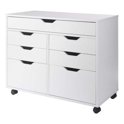 Halifax Cabinet, White - Bed Bath & Beyond - 39191854 Drawer Bins, Extension Cords, Mobile Storage, Online Furniture Shopping, The Basement, Composite Wood, White Bedding, White Cabinets, Wood Accents