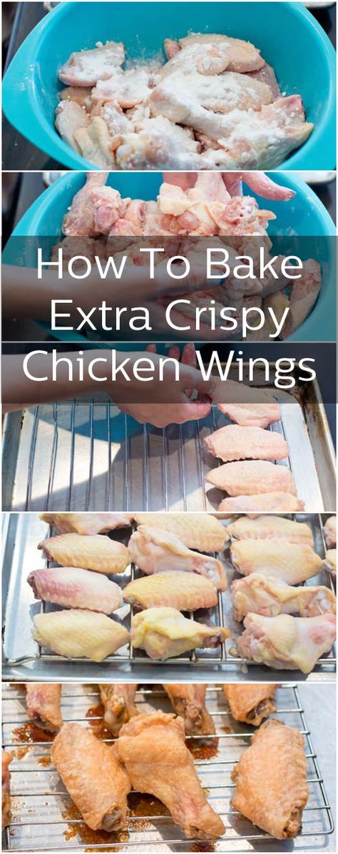 Chicken Wings In The Oven, Baking Chicken, Wings In The Oven, Crispy Baked Chicken Wings, Penne Alla Vodka, Crispy Chicken Wings, Baked Chicken Wings, Awesome Recipes, Oven Baked Chicken