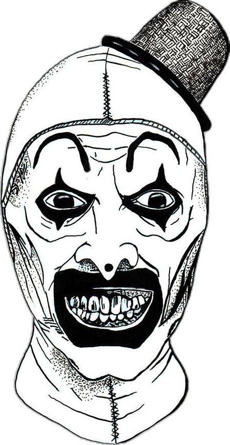 Terrifier Painting, Art The Clown Terrifier Drawing, Terrifier Drawing, Clown Sketch, Scary Clown Drawing, Art The Clown Terrifier, Nightmare Before Christmas Drawings, Art The Clown, Christmas Drawings