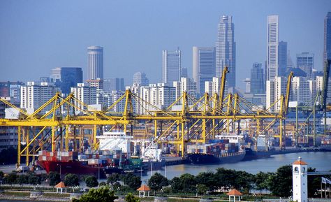 Port Of Singapore, Singapore View, Red Sea, San Francisco Skyline, Stock Images Free, New York Skyline, Singapore, Stock Images, Key