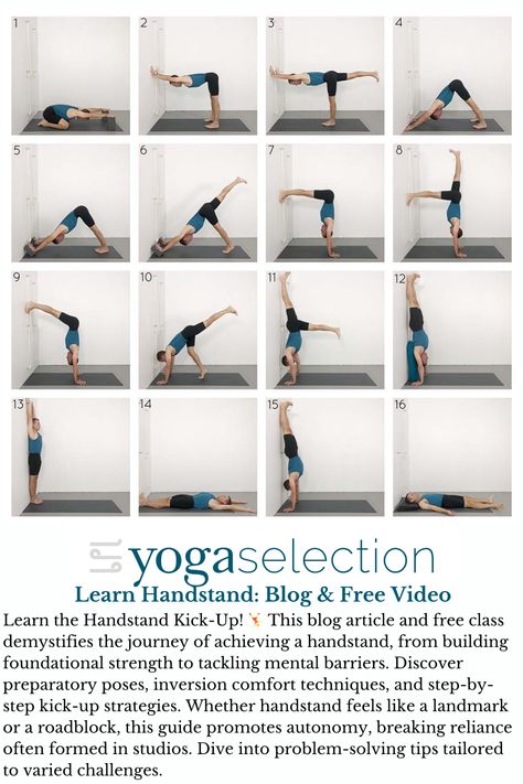 Learn how to do a handstand. Blog and free video. How To Do A Handstand, Hand Stand, Yoga Handstand, Yoga Hands, Yoga For Back Pain, Yoga Iyengar, Iyengar Yoga, Aerial Yoga, Blog Video