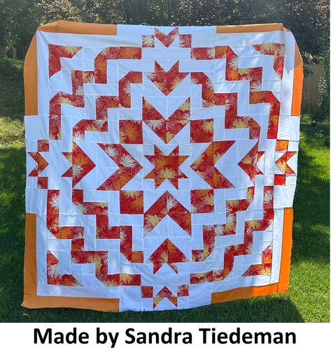 Seismic Impact Quilt Pattern – Happy Cloud Creations Printed Paper Pattern, Quilt Diy, Sew Ideas, Amazing Quilts, Triangle Quilts, Orange Quilt, Two Color Quilts, Quilting Designs Patterns, Quilt Modernen