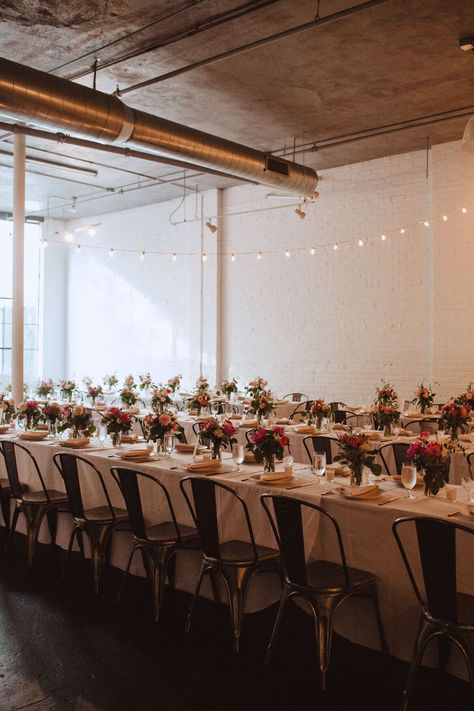 Warehouse Wedding Reception, Industrial Wedding Reception, Editorial Wedding Photography, Warehouse Wedding, Editorial Wedding, Long Table, Wedding Vibes, Wedding Dinner, Industrial Art