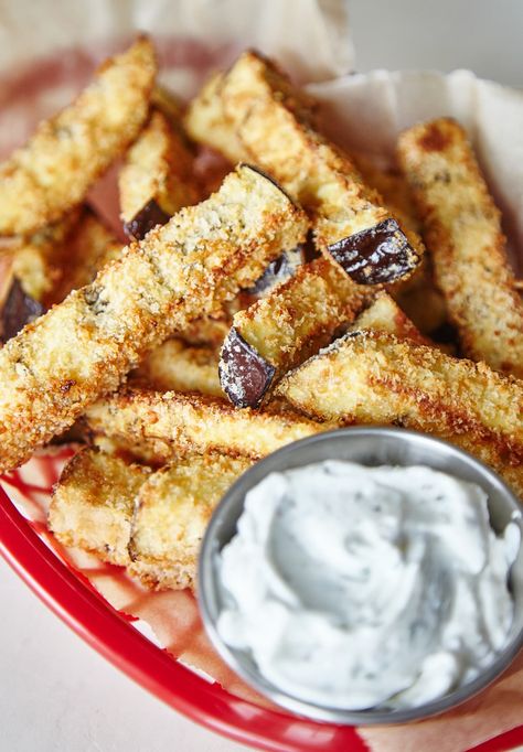 How To Bake Eggplant Fries | Kitchn Baked Eggplant Fries, Oven Baked Eggplant, Ways To Cook Eggplant, Best Eggplant Recipe, Eggplant Fries, Eggplant Recipes Easy, Eggplant Dishes, Baked Eggplant, Fries Recipe