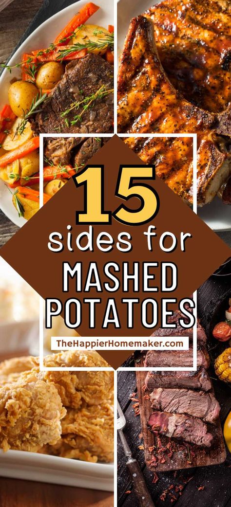 Things To Eat With Potatoes, What Goes Good With Potatoes, What Goes With Mashed Potatoes Dinners, Food To Make With Mashed Potatoes, What To Eat With Mashed Potatoes Dinners, Foods That Go With Mashed Potatoes, Mash Potatoes Dinner Meals, What Goes Well With Mashed Potatoes, What Goes With Potatoes