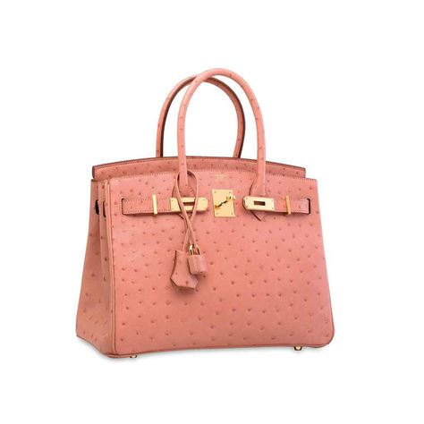 A TERRE CUITE OSTRICH BIRKIN 30 WITH GOLD HARDWARE | HERMÈS, 2015 | 21st Century, bags | Christie's Pink Birkin, Birkin Gold, Ostrich Birkin, Tas Hermes, Birkin Bags, Alligator Handbags, Hermes Birkin Handbags, Birkin Handbags, Birkin 30