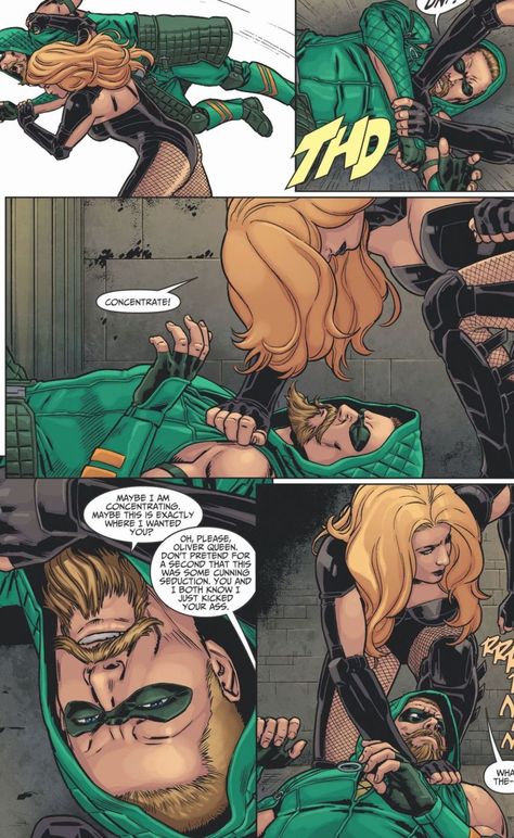 green arrow spars with black canary Black Canary Costume, Green Arrow Comics, Injustice Gods Among Us, Dinah Laurel Lance, Arrow Black Canary, Lance Black, The Creeper, Harley Quinn Comic, Justice League Of America