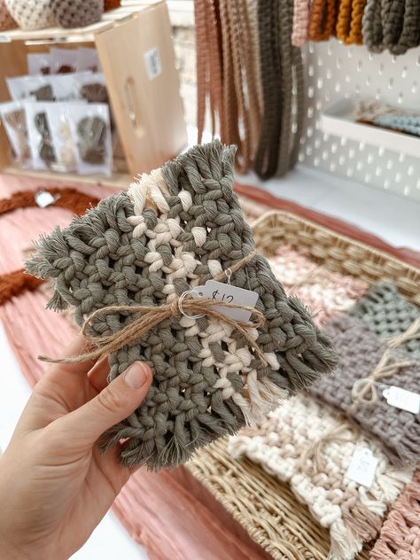 Macrame coasters diy