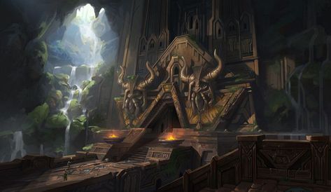 Dwarven City, Dnd Backgrounds, Abandoned City, Abandoned Cities, Fiction Idea, Disney Concept Art, Fantasy Collection, Fantasy City, Fantasy Places