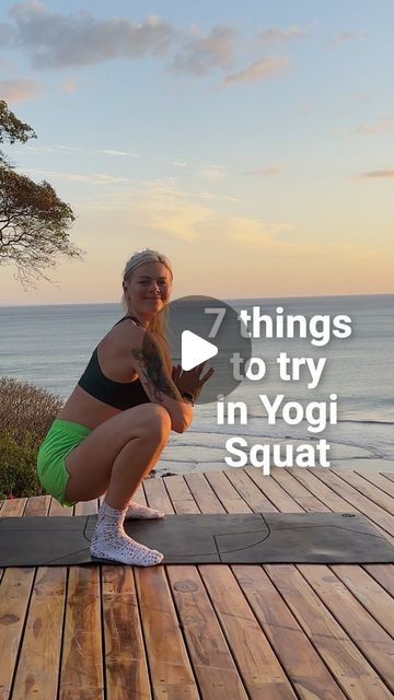 Yogi Squat, Benefits Of Squats, Movement Pattern, Yoga Flexibility, Hip Opener, Yoga Education, Flexibility Routine, Functional Movement, Yoga Sculpt