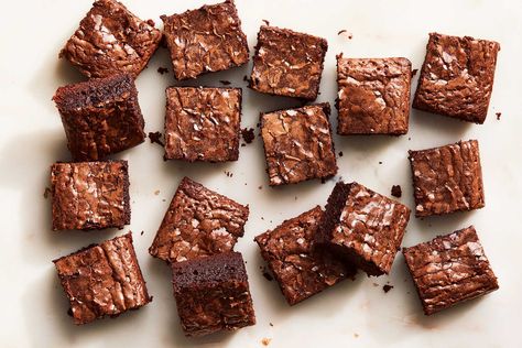 These brownies are infused with the flavors of Arabic coffee, which traditionally include ground cardamom and often other spices such cinnamon, saffron or rose water Proper bar chocolate or chips, not cocoa powder, gives the brownies a deep chocolate taste that is complemented by the coffee and spices This recipe calls for an electric mixer, but you can also whisk the eggs and the sugar together Brownies With Coffee, Cherry And Almond Cake, Cardamom Recipe, Salty Desserts, Cookie Brownies, Easy Skillet Chicken, Arabic Coffee, Sweet Cravings, Nyt Cooking