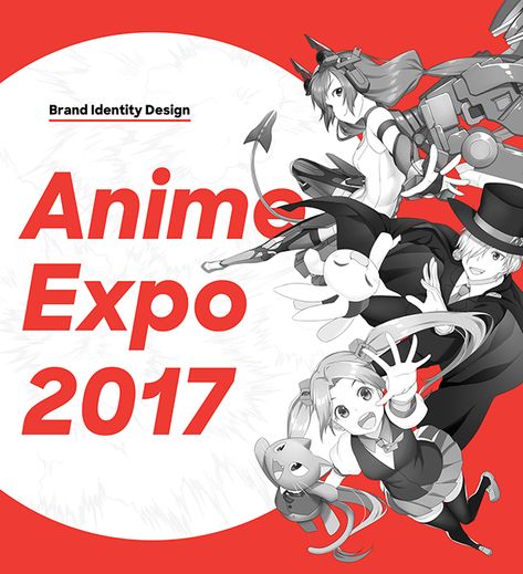 Anime Expo 2017 – Brand Identity Design on Behance Anime Convention, Anime Expo, Event Branding, Brand Identity Design, Identity Design, Brand Identity, North America, Comic Book Cover, Anime