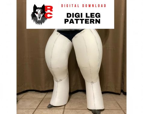 Hollow Foam Digitigrade Leg Pattern - Etsy Israel Leg Tutorial, Centaur Costume, Costume Tutorial, Cosplay Tutorial, Easy Jobs, Great Legs, Almost Perfect, Funny Cute Cats, Letter Paper