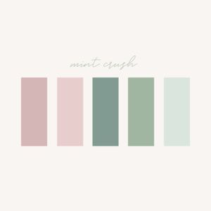 Light Pink And Mint Green Bedroom, Mint Green Colour Pallete, Sage Blue Pink Color Palette, Light Mint Color Palette, Pink And Mint Bedroom, Pink Sage Color Palette, Mint Green Complimentary Colors, Pink And Sage Color Palette, Mint And Pink Color Palette