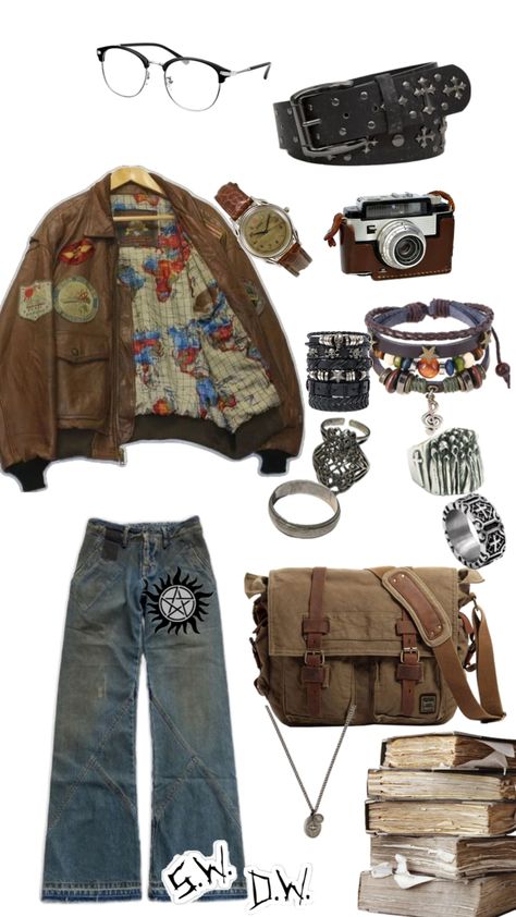 Yippee District 12 Outfit, Artsy Fashion Aesthetic, Cryptidcore Outfit, Realistic Character Design, Thrift Outfit, Masc Fits, Boyfriend Fashion, Artsy Fashion, Nerd Outfits