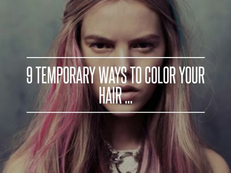 #Hair #Color Food Coloring Hair Dye, Ways To Color Your Hair, Diy Hair Dye, Hair Mascara, Colored Mascara, Bleached Tips, Temporary Hair Dye, Makeup Hacks Beauty Secrets, Hair Chalk