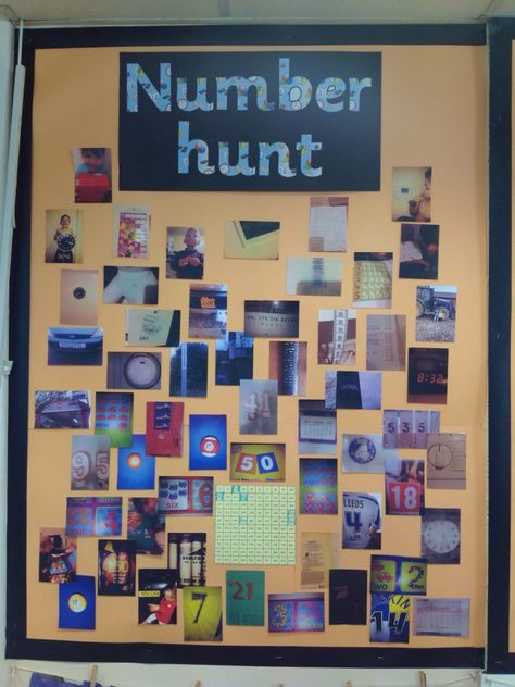 This is what I did with the photos you sent me. Be on the look out for number 99, we haven't found that one yet. Maths Eyfs, Maths Display, Early Years Maths, Numeracy Activities, Eyfs Classroom, Maths Area, Eyfs Activities, Math Number Sense, School Displays