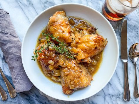 Cider & Bourbon Braised Chicken – The Chicken Thigh Guy Making Beef Jerky, Braised Chicken Recipes, Braised Chicken Thighs, Fluffy Mashed Potatoes, Chicken Jerky, Bourbon Chicken, Braised Chicken, Best Steak, Food Projects