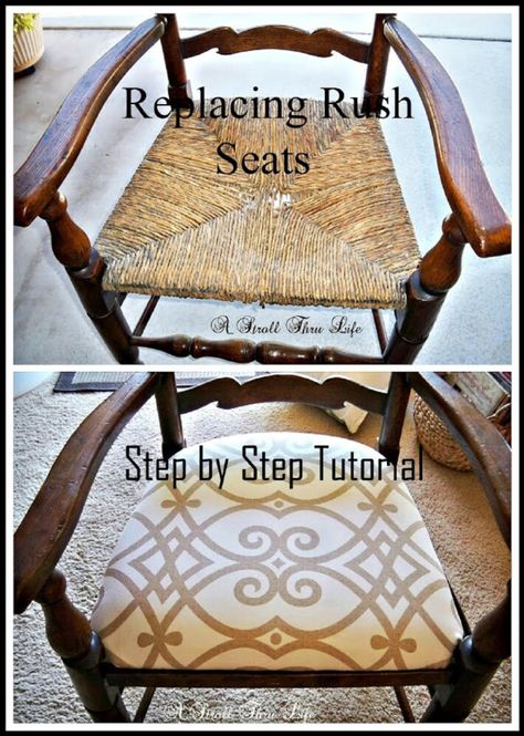 Rush Chair, Upholstered Chairs Fabric, Reupholster Chair Dining, Upholstery Repair, Upholstery Fabric For Chairs, Living Room Upholstery, Reupholster Chair, Reupholster Furniture, Upholstery Diy