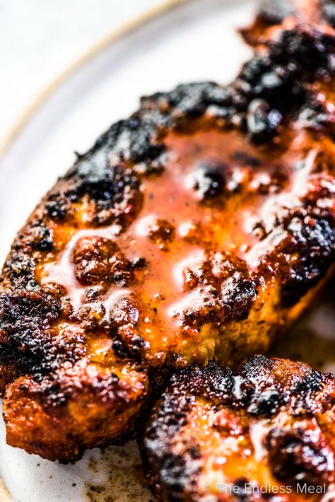 Best Grilled Pork Chops, Healthy Bbq Recipes, Healthy Pork Chops, Healthy Pork Chop Recipes, Grilled Chicken Breast Recipes, Pork Chop Recipes Grilled, Bbq Pork Chops, Healthy Pork, Grilled Food